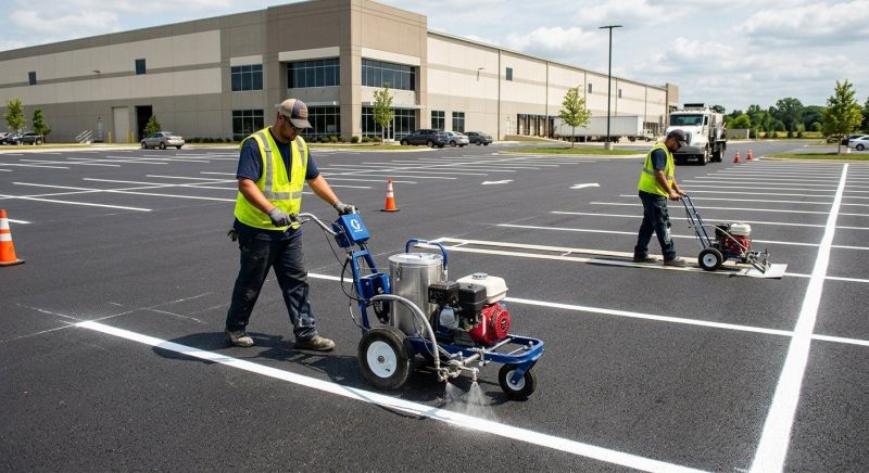Asphalt Striping in Katy, TX