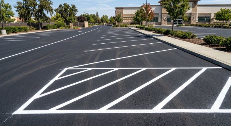 Parking Area Striping in Katy, TX