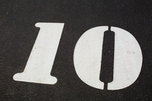 Parking Lot Stencil Painting